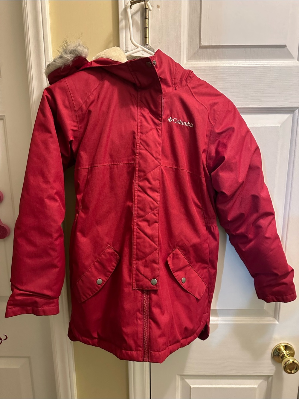 Columbia Kids Red Hooded Puffer Jacket